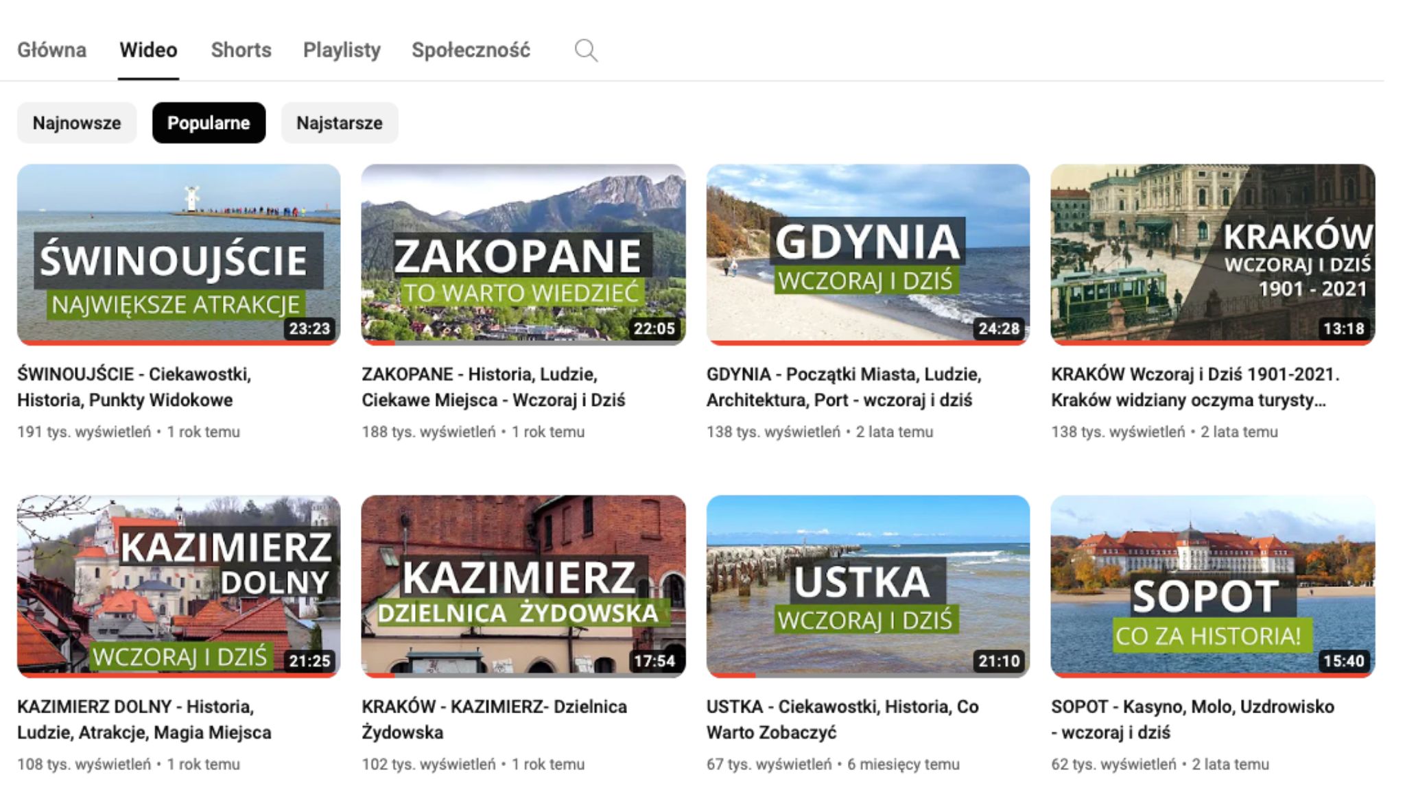 kanał YouTube Slow Travel Polska
